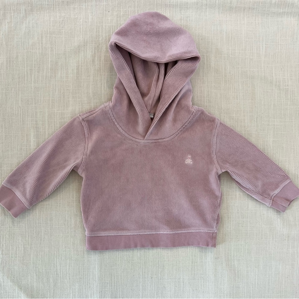 GAP Pink Sweatshirt Cozy Velour Hoodie